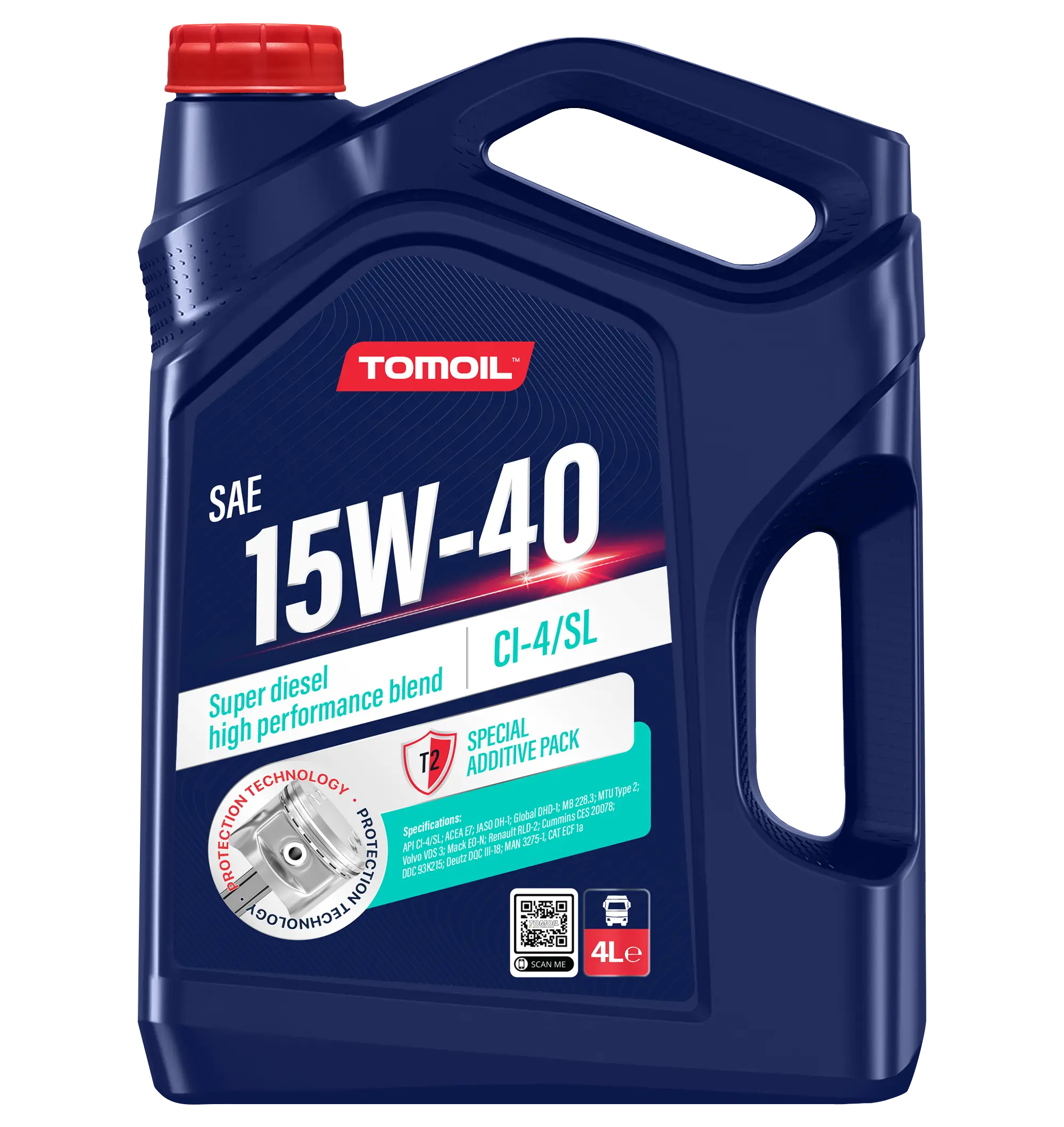 TOMOIL 15W-40 CI-4/SL Certified by Volvo for VDS-3