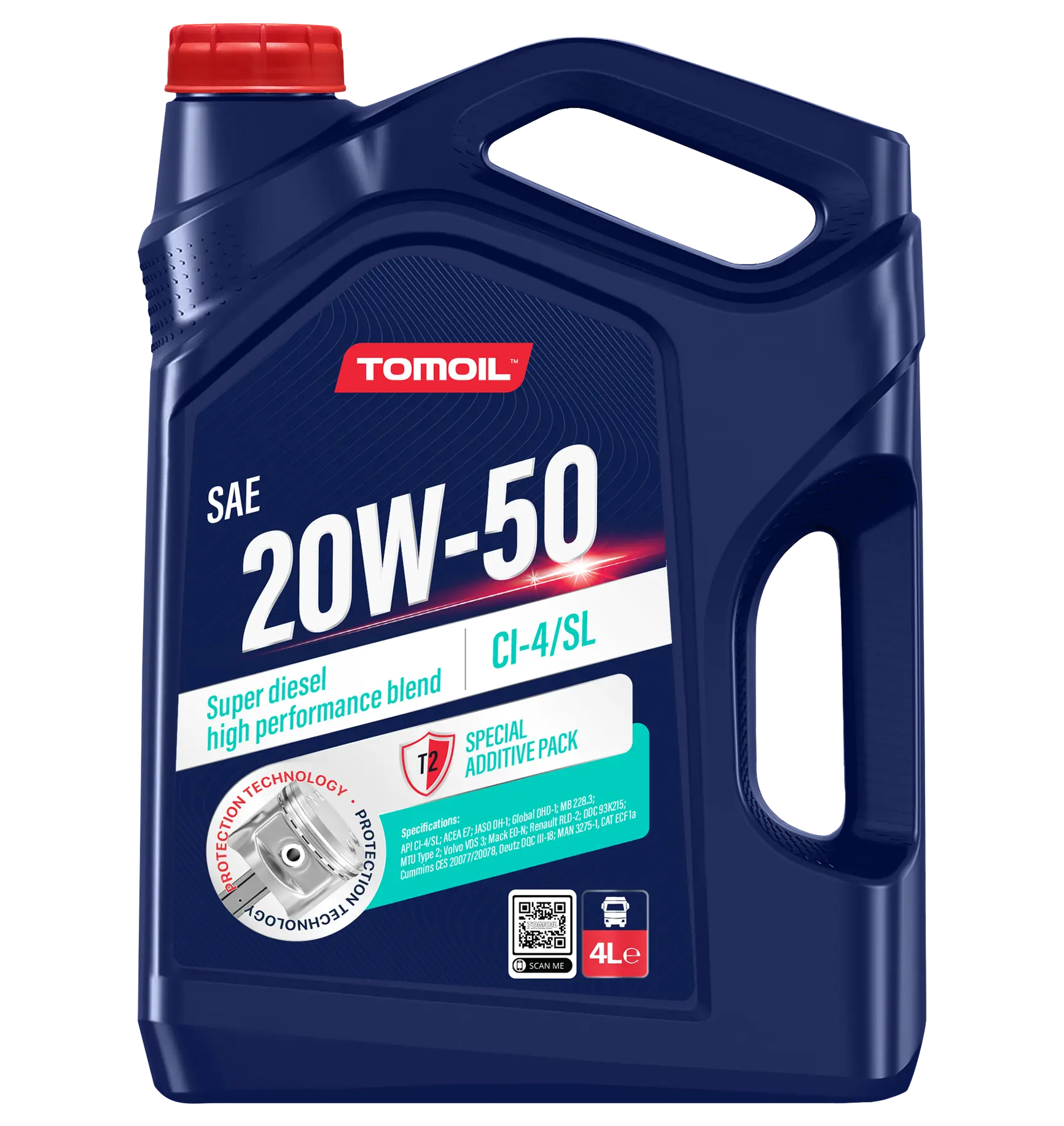 Tomoil® Engine Oil 20W-50 CI-4/SL